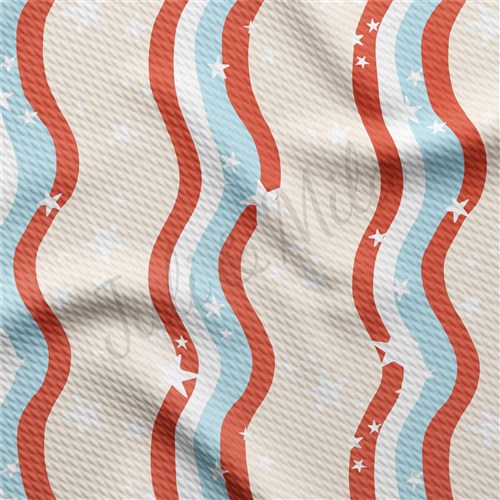 4th of July Patriotic Printed Liverpool Fabric AA1664 & Get a Free $89.99 Embroidery Bundle
