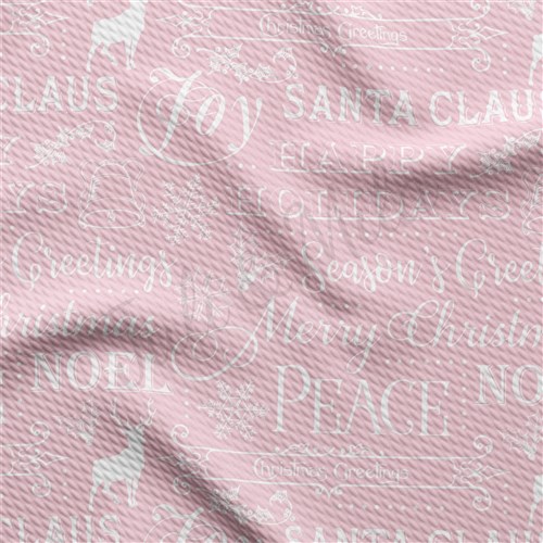 Christmas Printed Liverpool Bullet Textured Stretch Solid Strip Thick Knit Jersey Fabric