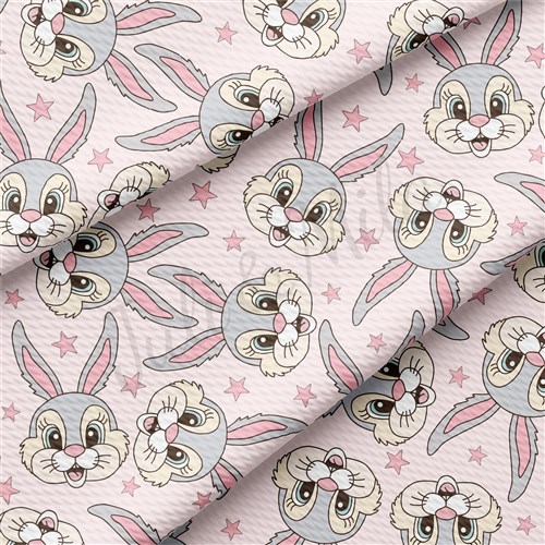 Easter Liverpool Bullet Textured Stretch Solid Strip Thick Knit Jersey Fabric