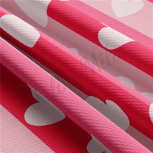 Valentine's Day Liverpool Bullet Textured Stretch Solid Strip Thick Knit Jersey Fabric