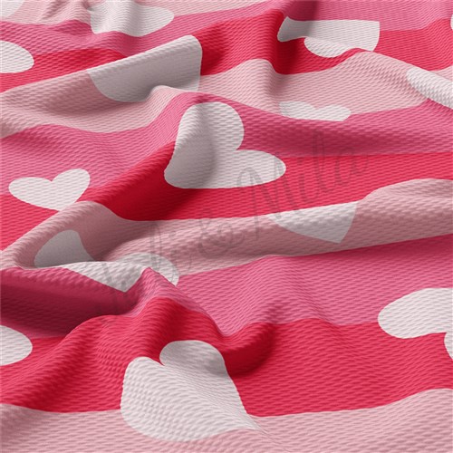 Valentine's Day Liverpool Bullet Textured Stretch Solid Strip Thick Knit Jersey Fabric