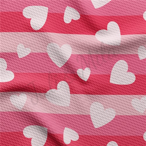 Valentine's Day Liverpool Bullet Textured Stretch Solid Strip Thick Knit Jersey Fabric