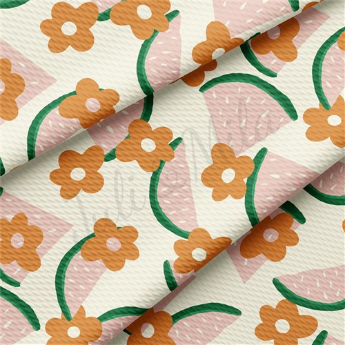 Watermelon Summer Printed Liverpool Fabric AA1406 & Get a Free $89.99 Embroidery Bundle