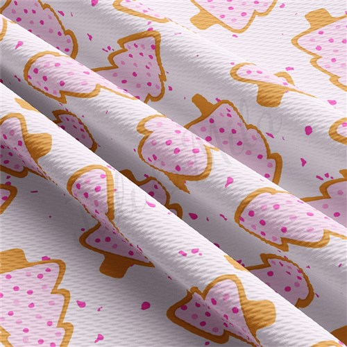 Christmas Christmas Liverpool Bullet Textured Stretch Solid Strip Thick Knit Jersey Fabric