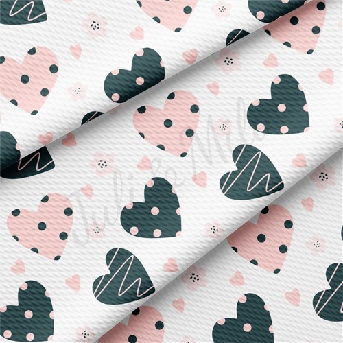 Valentine's Day Liverpool Bullet Textured Stretch Solid Strip Thick Knit Jersey Fabric