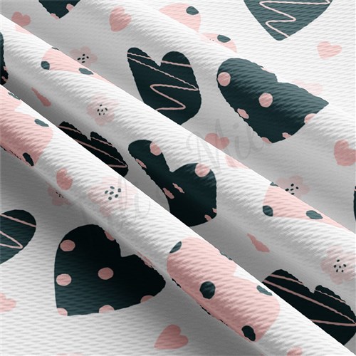 Valentine's Day Liverpool Bullet Textured Stretch Solid Strip Thick Knit Jersey Fabric