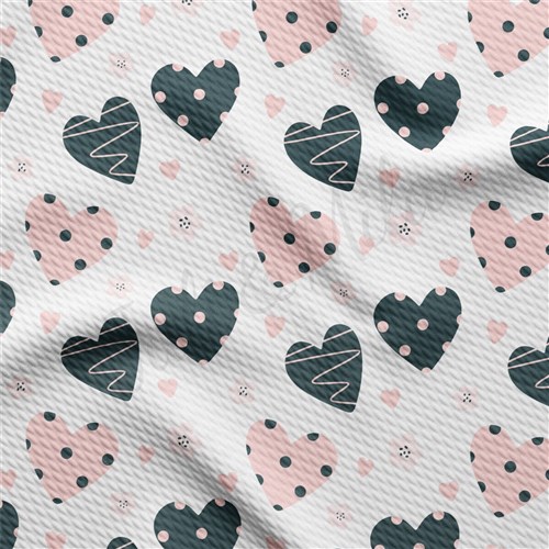 Valentine's Day Liverpool Bullet Textured Stretch Solid Strip Thick Knit Jersey Fabric