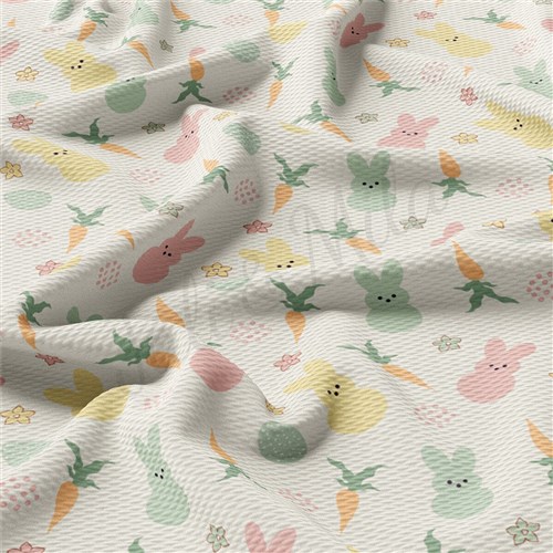 Easter AA2357 Liverpool Bullet Textured Stretch Solid Strip Thick Knit Jersey Fabric