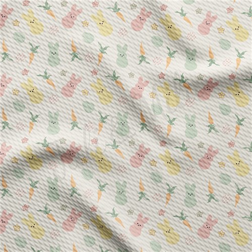 Easter AA2357 Liverpool Bullet Textured Stretch Solid Strip Thick Knit Jersey Fabric