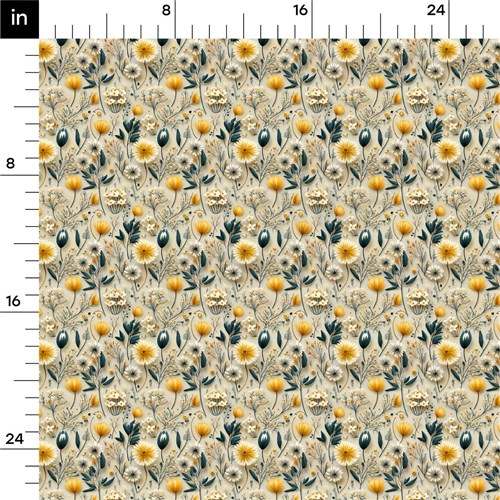 Floral flowers Embroidery Liverpool Bullet Textured Stretch Solid Strip Thick Knit Jersey Fabric