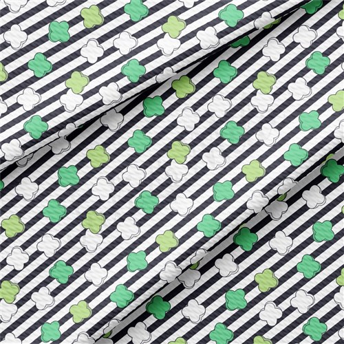 St. Patrick's Day Liverpool Bullet Textured Stretch Solid Strip Thick Knit Jersey Fabric
