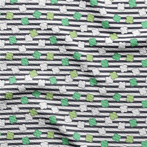 St. Patrick's Day Liverpool Bullet Textured Stretch Solid Strip Thick Knit Jersey Fabric