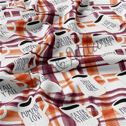 Printed Liverpool 4 Way Fabric Latte & Get a Free $89.99 Embroidery Bundle