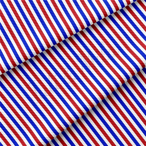 Patriotic 4th of July Printed Liverpool Fabric AA1414 & Get a Free $89.99 Embroidery Bundle