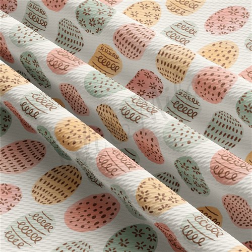 Easter Liverpool Bullet Textured Stretch Solid Strip Thick Knit Jersey Fabric