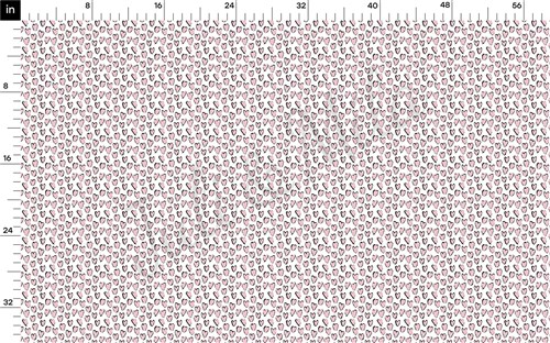 Valentine's Day Printed Liverpool Bullet Textured Stretch Solid Strip Thick Knit Jersey Fabric