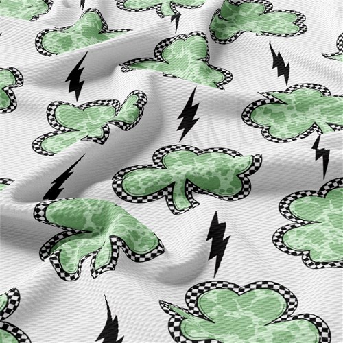 Printed Liverpool Fabric AA2507 St. Patrick's Day  & Get a Free $89.99 Embroidery Bundle