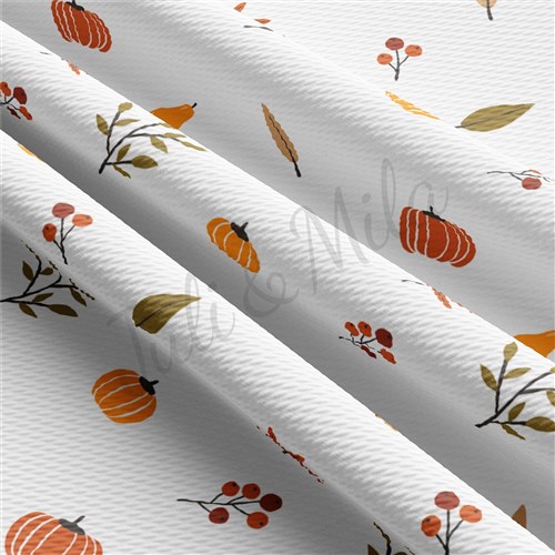 Fall Autumn Pumpkin Printed Fabric AA609 & Get a Free $89.99 Embroidery Bundle
