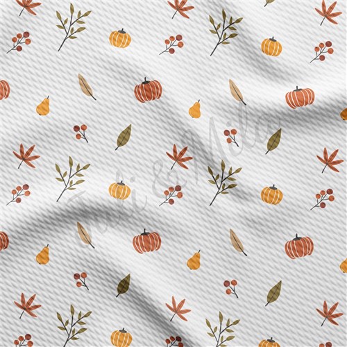 Fall Autumn Pumpkin Printed Fabric AA609 & Get a Free $89.99 Embroidery Bundle