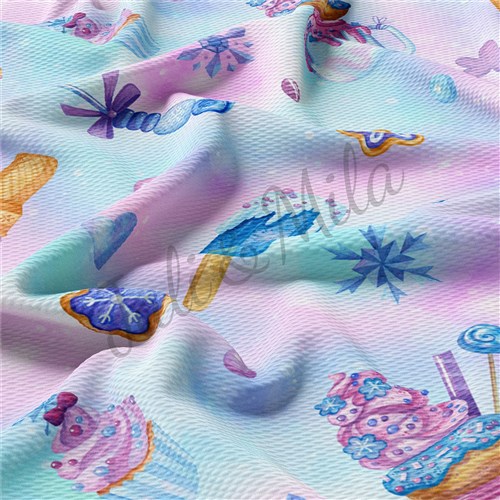 Printed Liverpool Bullet Textured Stretch Solid Strip Thick Knit Jersey Fabric
