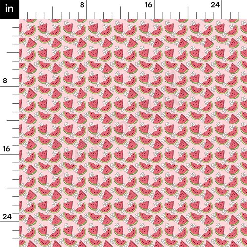 Watermelon Printed Liverpool Fabric AA1805 & Get a Free $89.99 Embroidery Bundle