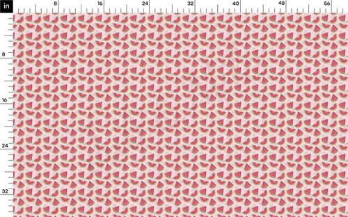 Watermelon Printed Liverpool Fabric AA1805 & Get a Free $89.99 Embroidery Bundle