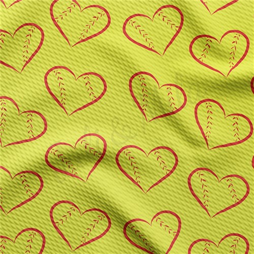 Softball Printed Liverpool Bullet Textured Stretch Solid Strip Thick Knit Jersey Fabric