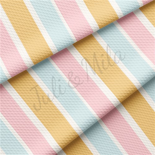 Printed Liverpool Bullet Textured Stretch Solid Strip Thick Knit Jersey Fabric