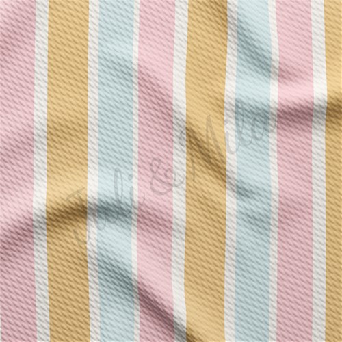 Printed Liverpool Bullet Textured Stretch Solid Strip Thick Knit Jersey Fabric