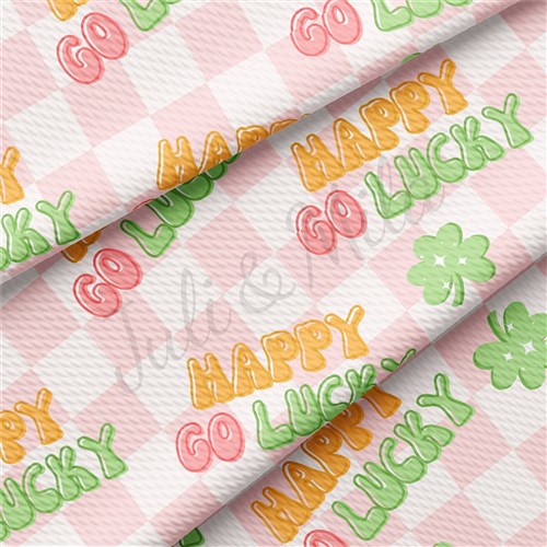 St. Patrick's Day Printed Liverpool Bullet Textured Stretch Solid Strip Thick Knit Jersey Fabric