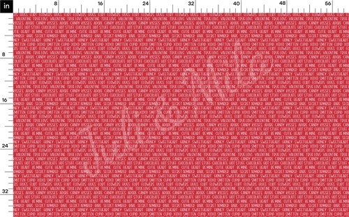 Valentine's Day Printed Liverpool Bullet Textured Stretch Solid Strip Thick Knit Jersey Fabric