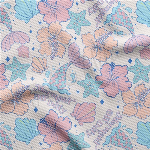 Summer Printed Liverpool Bullet Textured Stretch Solid Strip Thick Knit Jersey Fabric