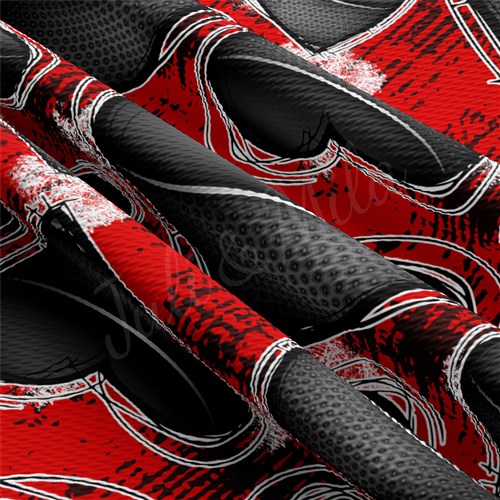 Hockey Printed Liverpool Bullet Textured Stretch Solid Strip Thick Knit Jersey Fabric