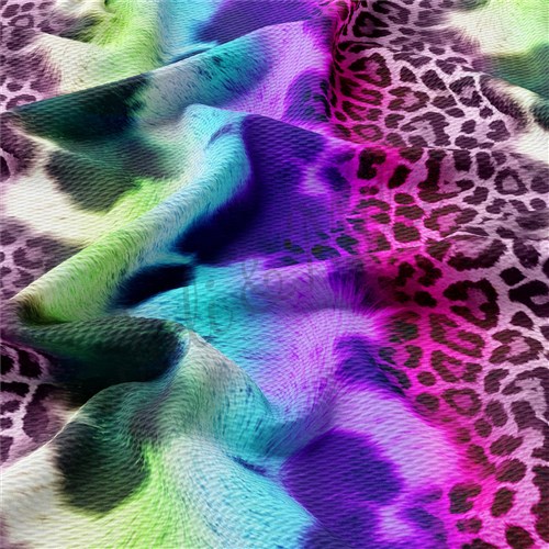 Cheetah Leopard AA179 TBP102 Liverpool Bullet Textured Stretch Solid Strip Thick Knit Jersey Fabric