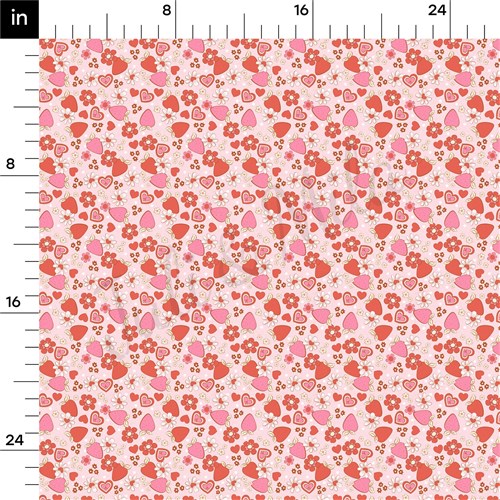Valentine's Day Printed Liverpool Bullet Textured Stretch Solid Strip Thick Knit Jersey Fabric