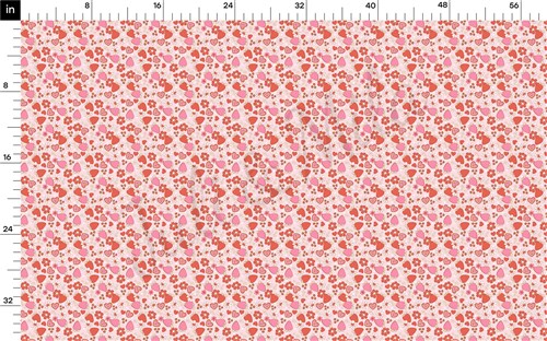 Valentine's Day Printed Liverpool Bullet Textured Stretch Solid Strip Thick Knit Jersey Fabric