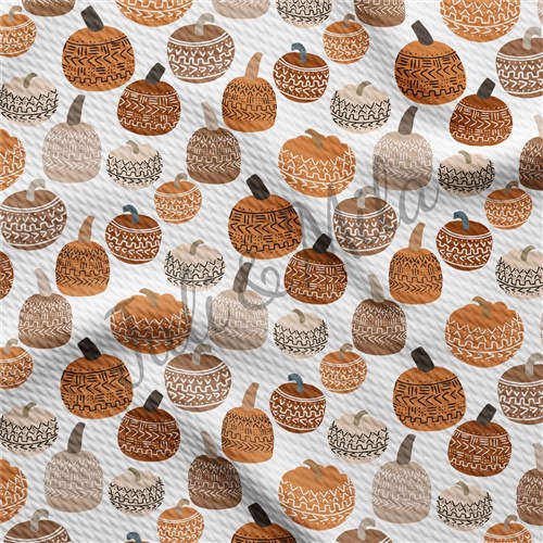 Pumpkin Printed Liverpool 4 Way Fabric pumpkin5 & Get a Free $89.99 Embroidery Bundle