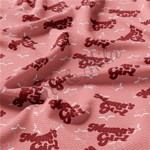 Mommy's Girl Printed Liverpool Fabric (Mama'sgirl) & Get a Free $89.99 Embroidery Bundle