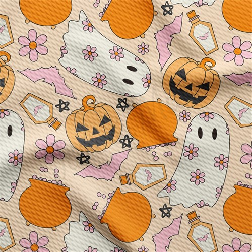 Printed Liverpool Fabric halloween AA1872 & Get a Free $89.99 Embroidery Bundle