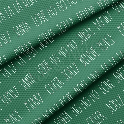 Christmas Printed Liverpool Bullet Textured Stretch Solid Strip Thick Knit Jersey Fabric