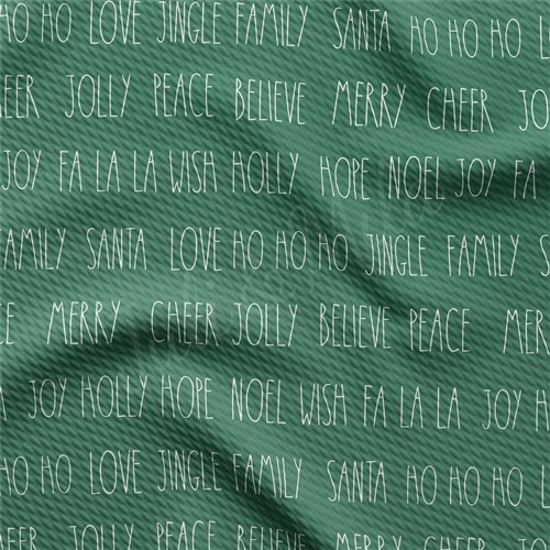 Christmas Printed Liverpool Bullet Textured Stretch Solid Strip Thick Knit Jersey Fabric