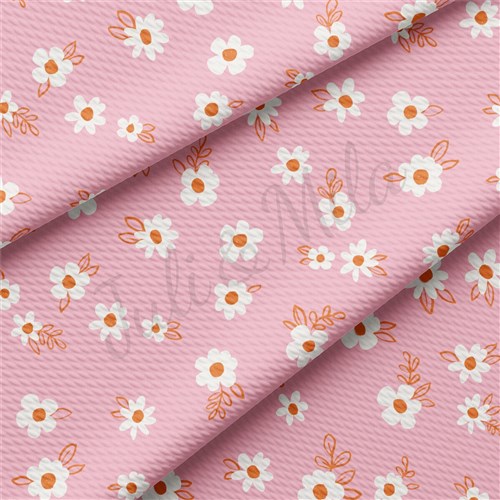 Floral Liverpool Bullet Textured Stretch Solid Strip Thick Knit Jersey Fabric