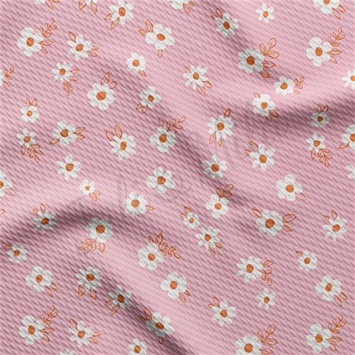 Floral Liverpool Bullet Textured Stretch Solid Strip Thick Knit Jersey Fabric
