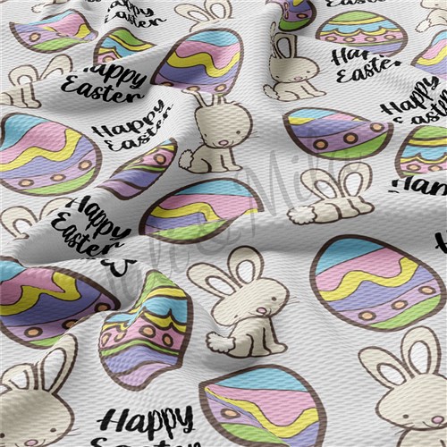 Easter Easter65 Liverpool Bullet Textured Stretch Solid Strip Thick Knit Jersey Fabric