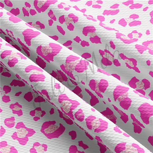 Cheetah Leopard AA172 TBP102 Liverpool Bullet Textured Stretch Solid Strip Thick Knit Jersey Fabric