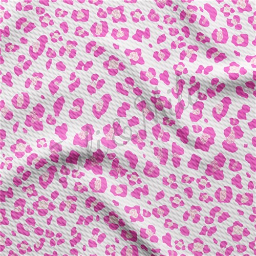 Cheetah Leopard AA172 TBP102 Liverpool Bullet Textured Stretch Solid Strip Thick Knit Jersey Fabric