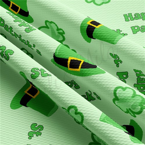 St. Patrick's Day Liverpool Bullet Textured Stretch Solid Strip Thick Knit Jersey Fabric