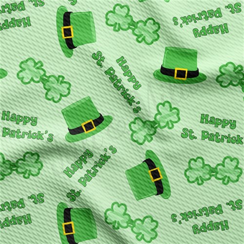 St. Patrick's Day Liverpool Bullet Textured Stretch Solid Strip Thick Knit Jersey Fabric