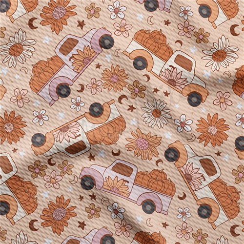 Farm Pumpkin Trucks Bullet Printed Textured AA955 & Get a Free $89.99 Embroidery Bundle