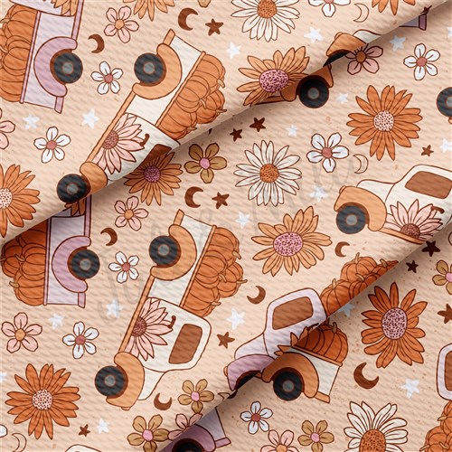 Farm Pumpkin Trucks Bullet Printed Textured AA955 & Get a Free $89.99 Embroidery Bundle